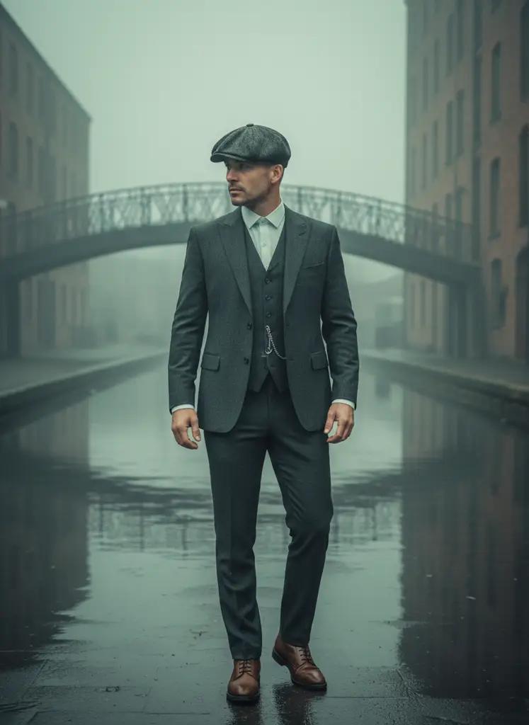 Vintage maatpak — Super 100's wol, slim fit (V1336)
