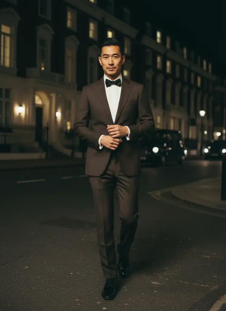Gala kostuum op maat — Super 100's wol, slim fit (V2691)