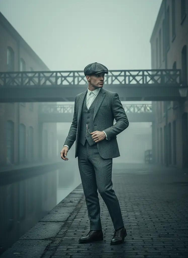 Vintage maatpak — Italiaanse wol, slim fit (V2724)